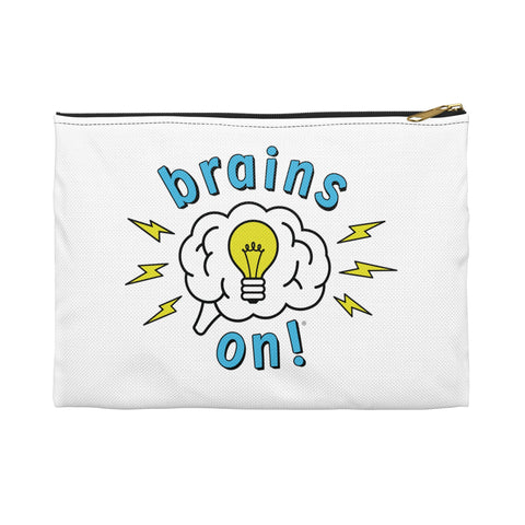 Brains On! Adult Baseball T-shirt