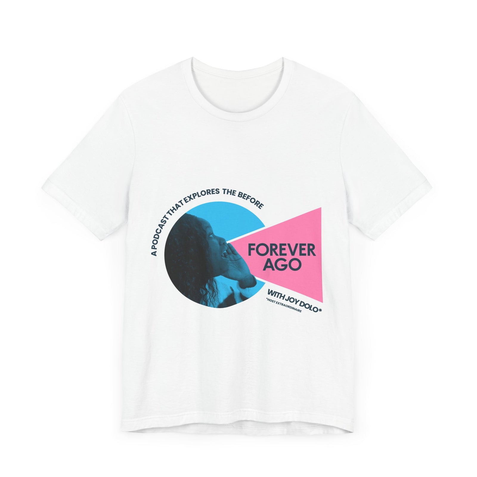 Forever Ago Adult Unisex Jersey Short Sleeve Tee - White