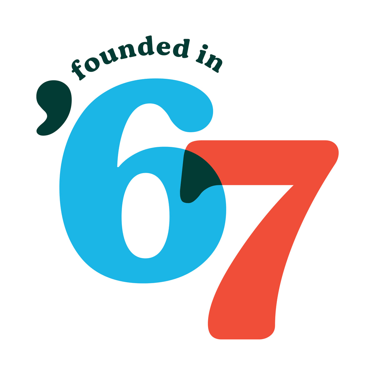 '67 Blue and Red Tote Bag