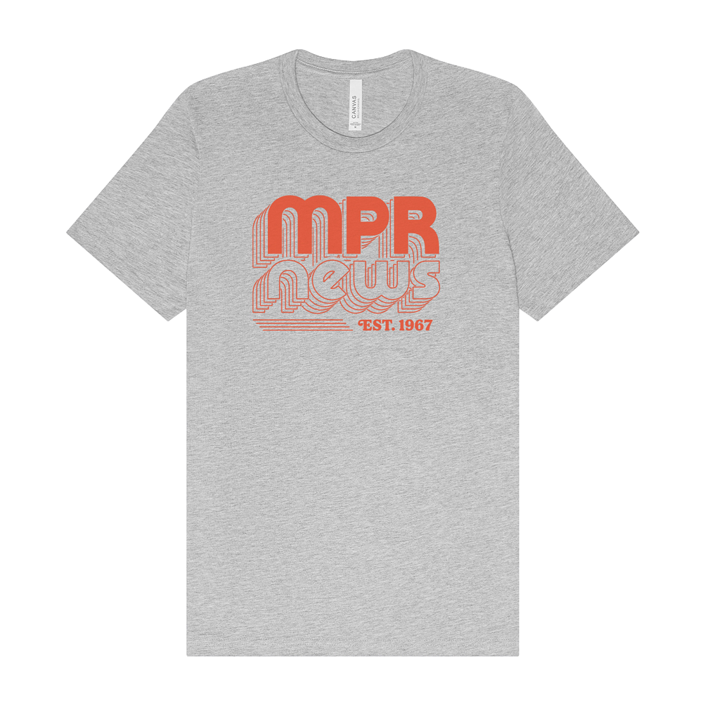 MPR News Retro T-shirt - Heather Grey