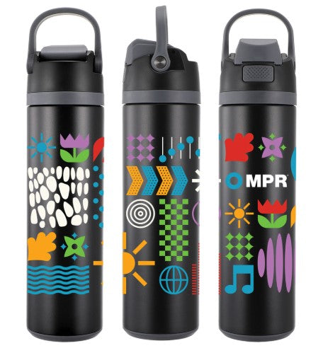 MPR Stainless Steel Water Bottle - Black
