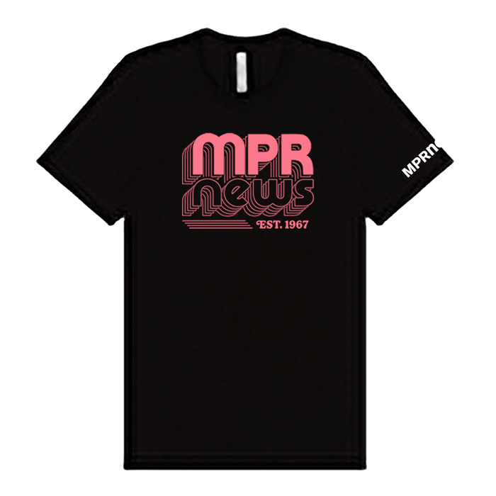 MPR News Retro T-shirt - Pink