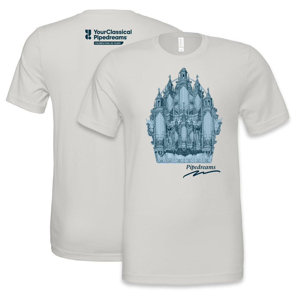 Pipedreams 40th Anniversary Silver T-shirt