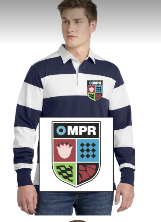 MPR Rugby Shirt with Embroidered Patch