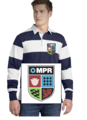 MPR Rugby Shirt with Embroidered Patch