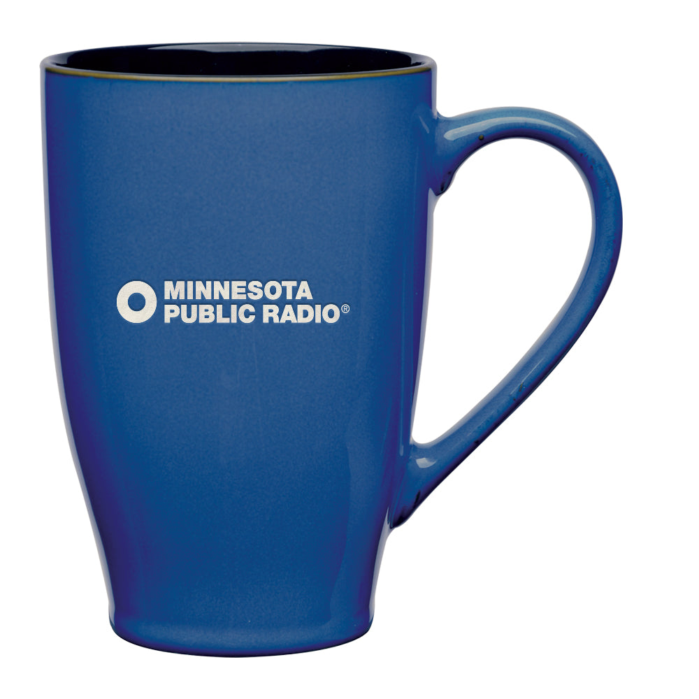 MPR Circles Blue Etched Mug