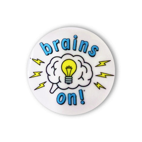 Brains On! Adult Baseball T-shirt